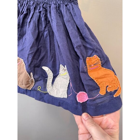 Mini Boden Embroidered Hem Skirt with Cats‎ - Size 3-4Y - Picture 5 of 5